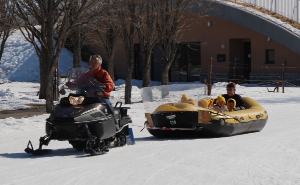 スノーラフティング　楽しかったね