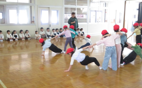 年長さんから年中さんへのバトン